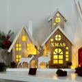 Beleuchten Sie die Weihnachtshausszene