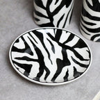 3pc Zebra Bathroom Accessory Set
