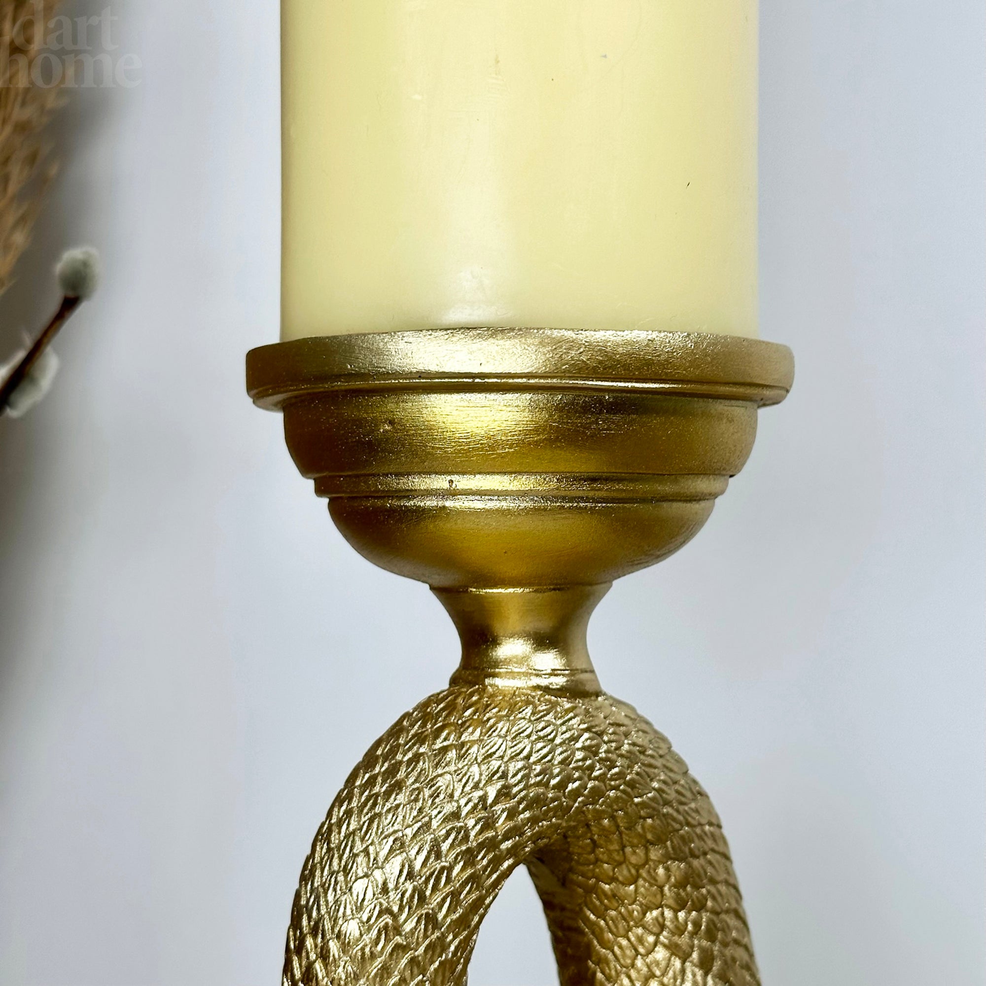 Gewundener Schlangen-Stumpenkerzenhalter