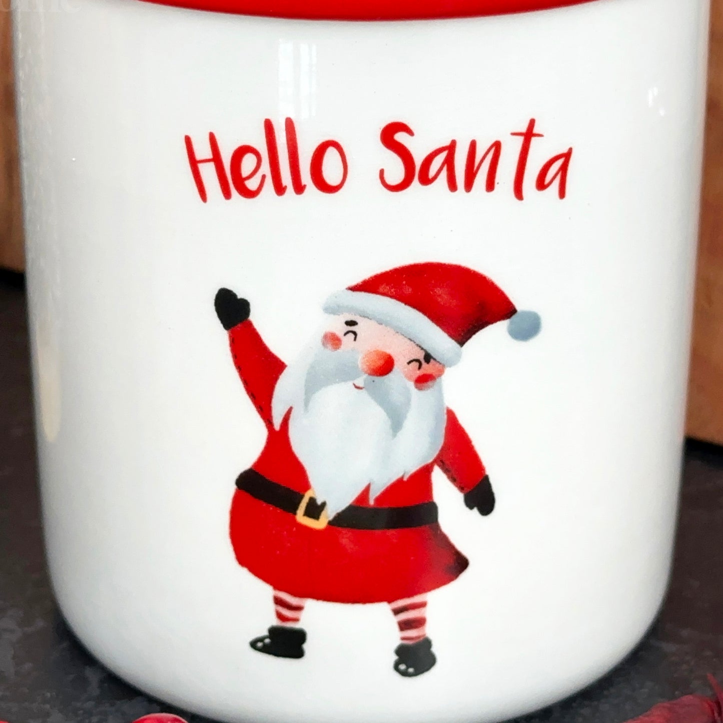 Ceramic Hello Santa Storage Jar