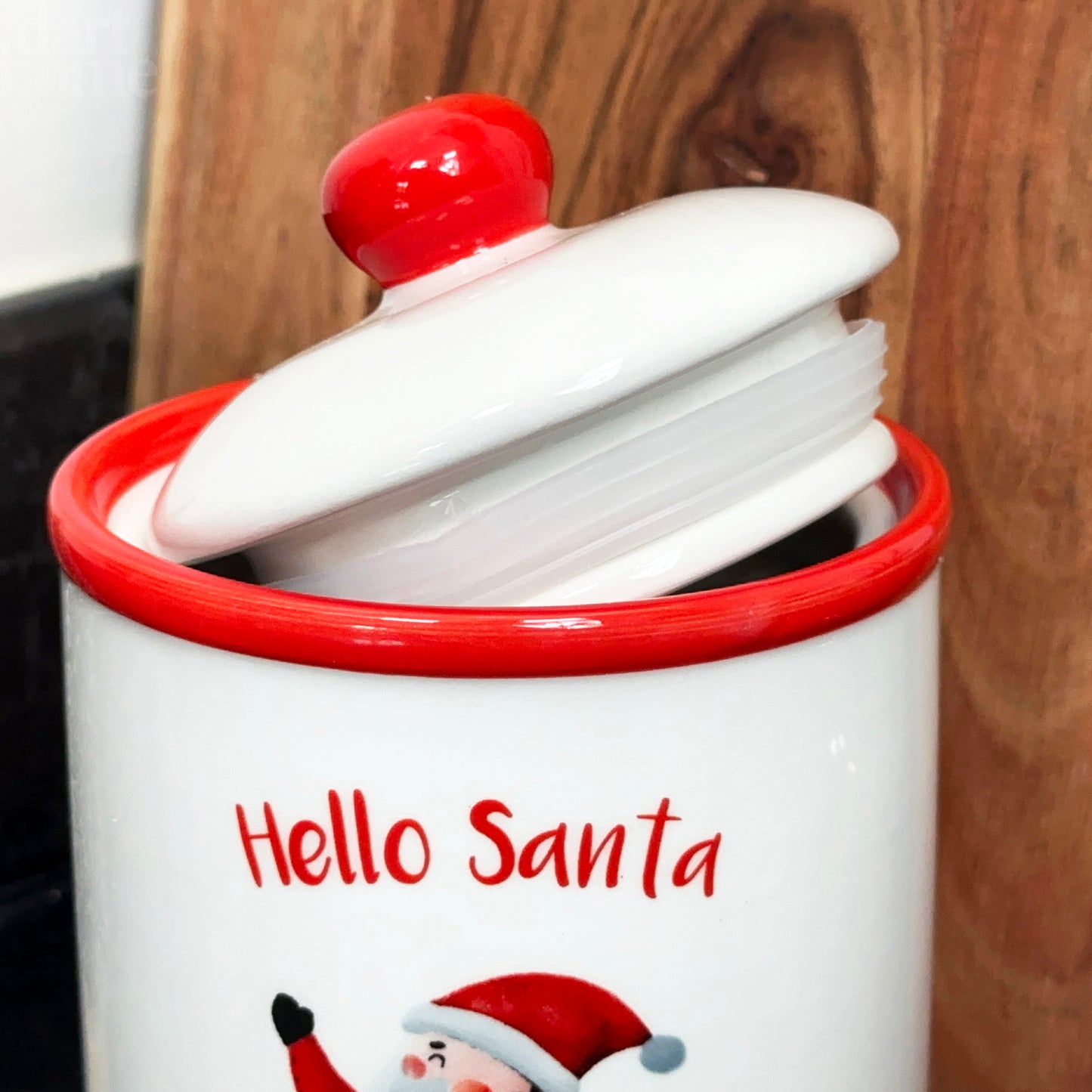 Ceramic Hello Santa Storage Jar