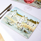 Set Of 6 Cornish Harbour Placemats and Coasters