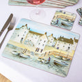 Set Of 4 Cornish Harbour Placemats and Coasters