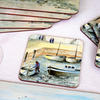 Set Of 6 Cornish Harbour Placemats and Coasters