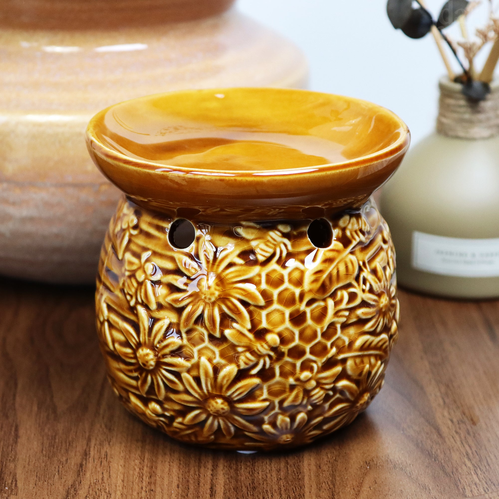 Golden Bees Crackle Glasur Wachsschmelzbrenner