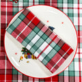 Tartan Chambray Christmas Napkins (Set Of 4)