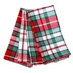 Tartan Chambray Christmas Napkins (Set Of 4)