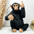 Black Up Yours Monkey Weinflaschenhalter