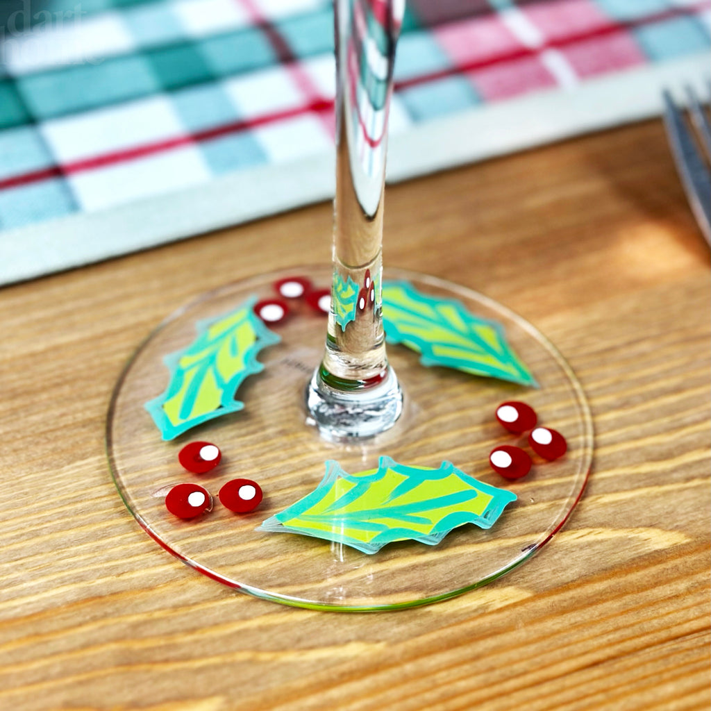 Hollyberry Weihnachtsballon-Gin-Glas