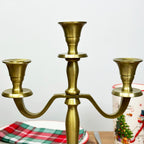 Triple Arm Gold Candelabra