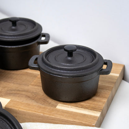 Set Of 4 Cast Iron Mini Casserole Dishes