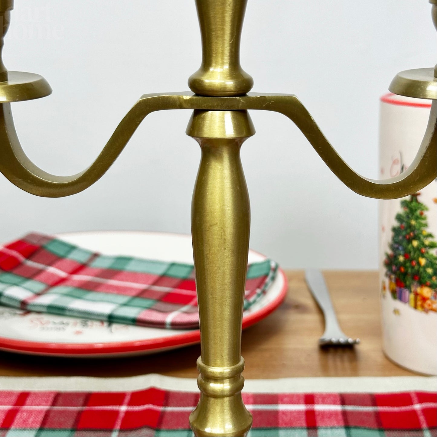 Triple Arm Gold Candelabra