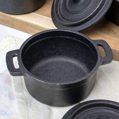 Set Of 4 Cast Iron Mini Casserole Dishes