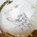 White And Gold Globe Ornament