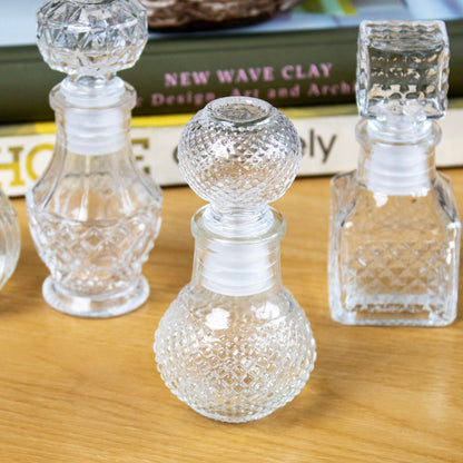 Set of 12 Glass Perfume Bottles