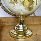 Cream And Gold Globe Ornament