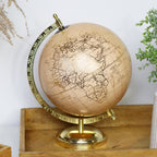 Peach And Gold Globe Ornament