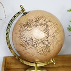 Peach And Gold Globe Ornament