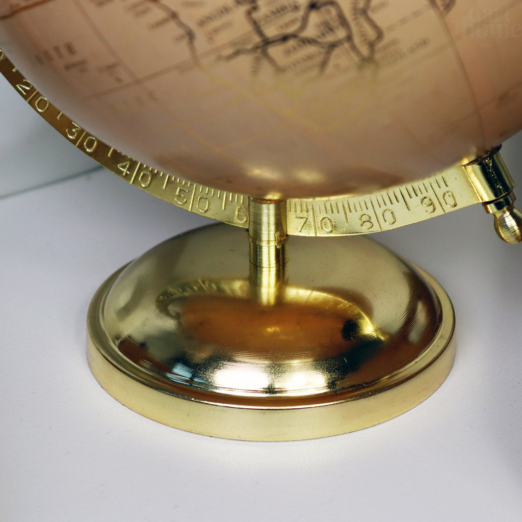 Peach And Gold Globe Ornament
