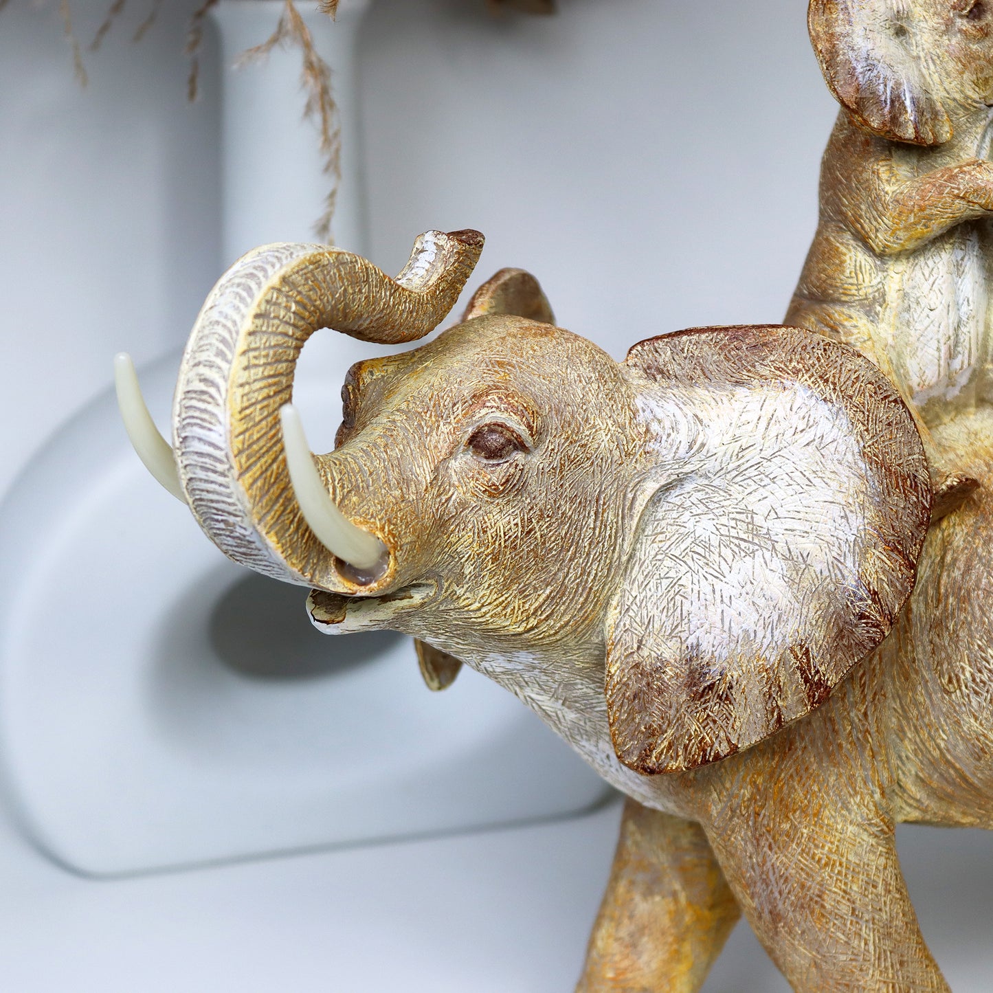 Afrikanischer Elefant mit Kalb-Ornament
