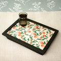 Peach Tree Textured Faux Leather Cushioned Lap Tray