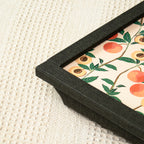 Peach Tree Textured Faux Leather Cushioned Lap Tray