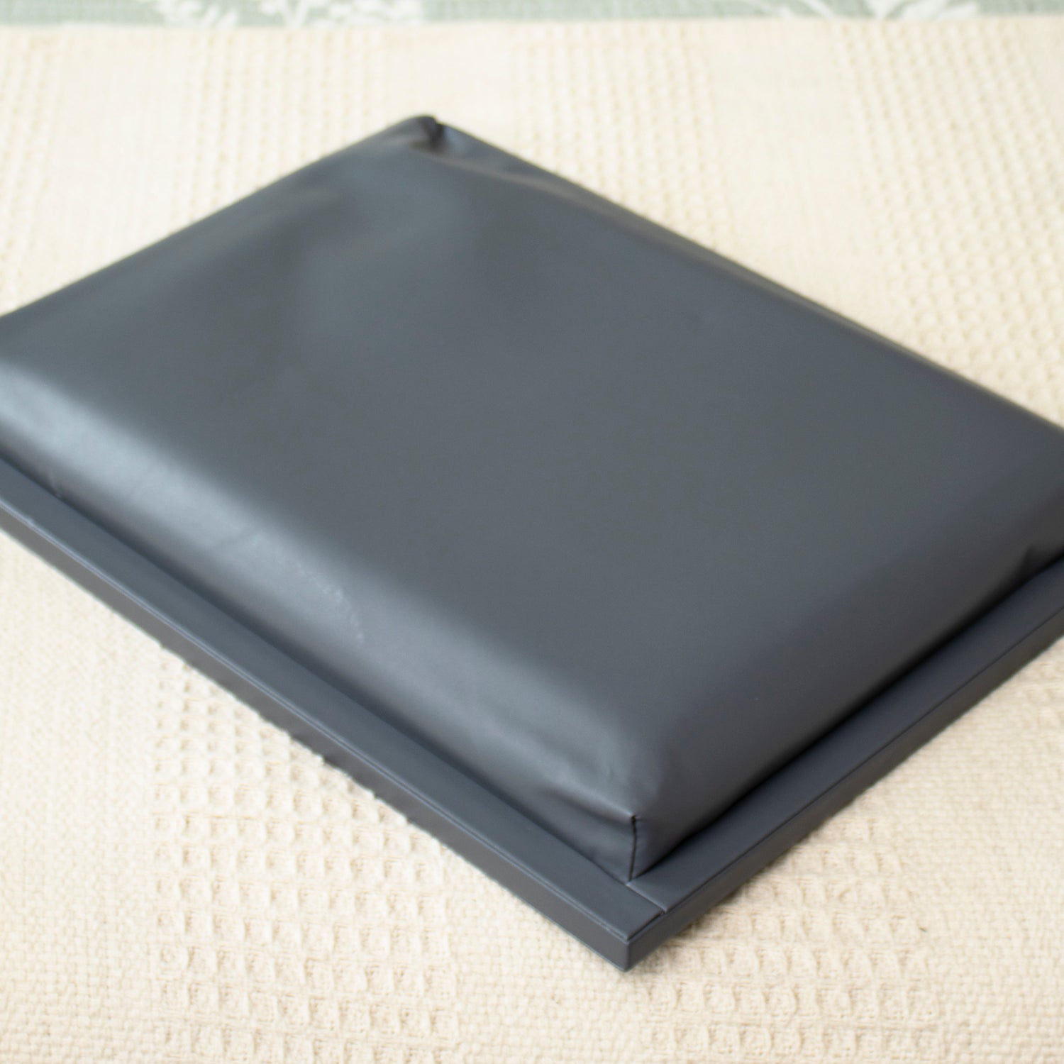 Faux Leather Grey Dandelion Cushioned Laptray
