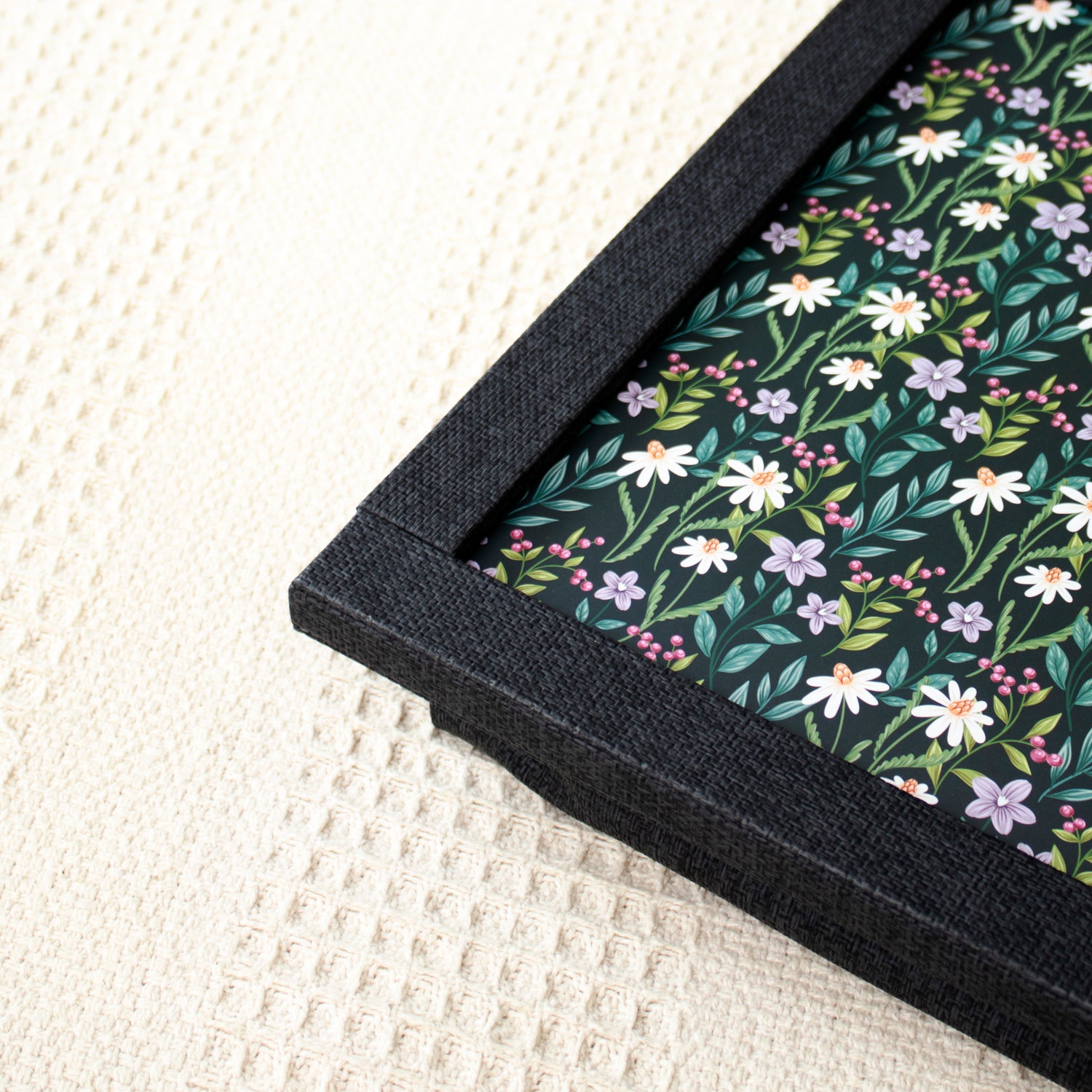 Wildlowers Textured Faux Leather Cushioned Laptray