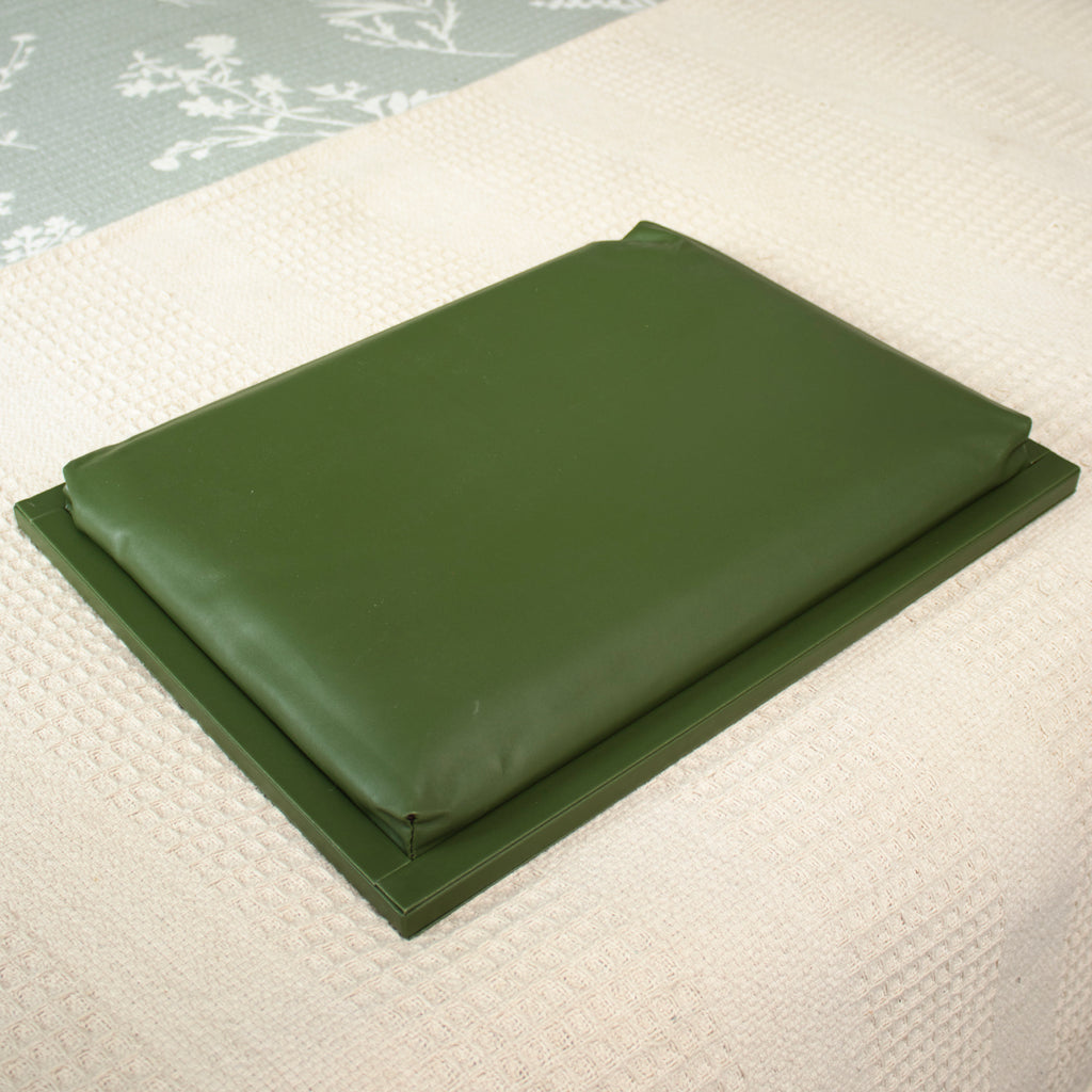 Botanical Leaf Faux Leather Cushioned Laptray