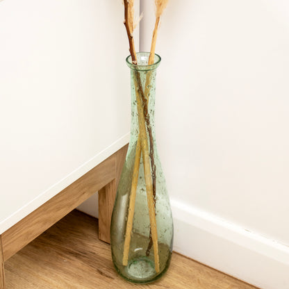 Tall Speckled Glass Vases