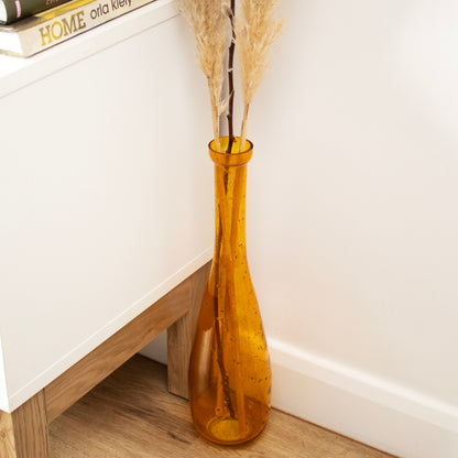 Tall Speckled Glass Vases