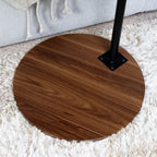 Dark Wood Round Side Table