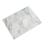 White Marble Effect Glass Worktop Saver