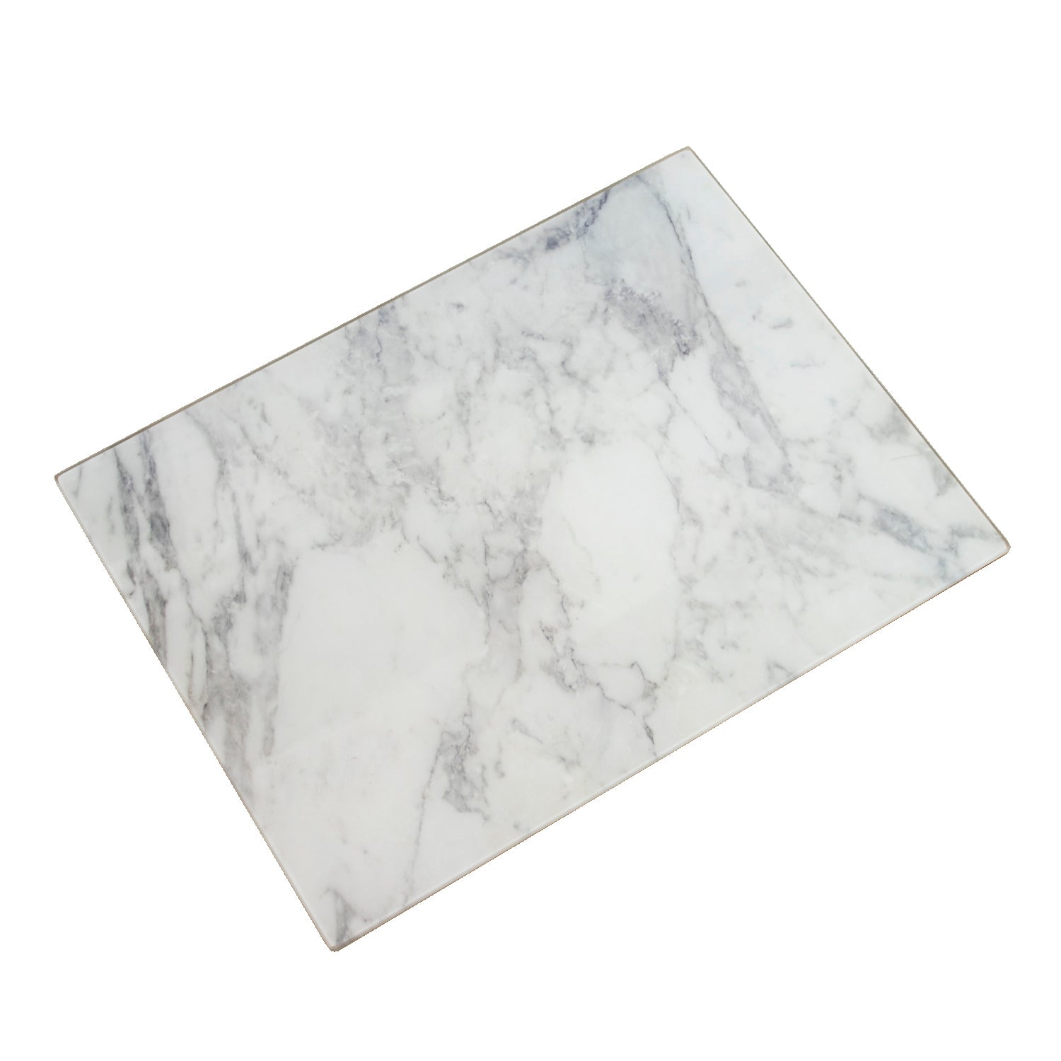 White Marble Effect Glass Worktop Saver