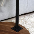 Dark Wood Round Side Table