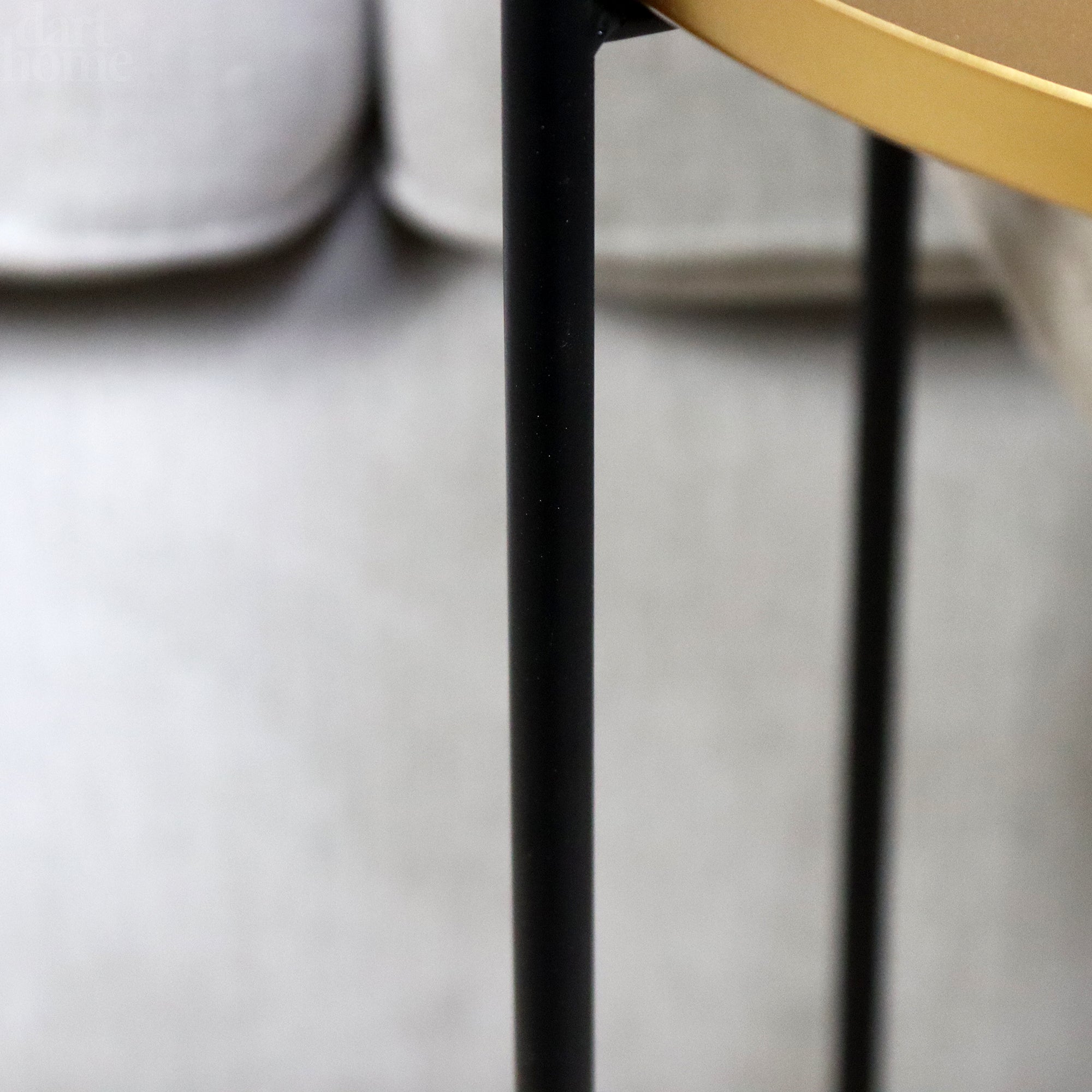 Gold Tray Top Folding Side Table