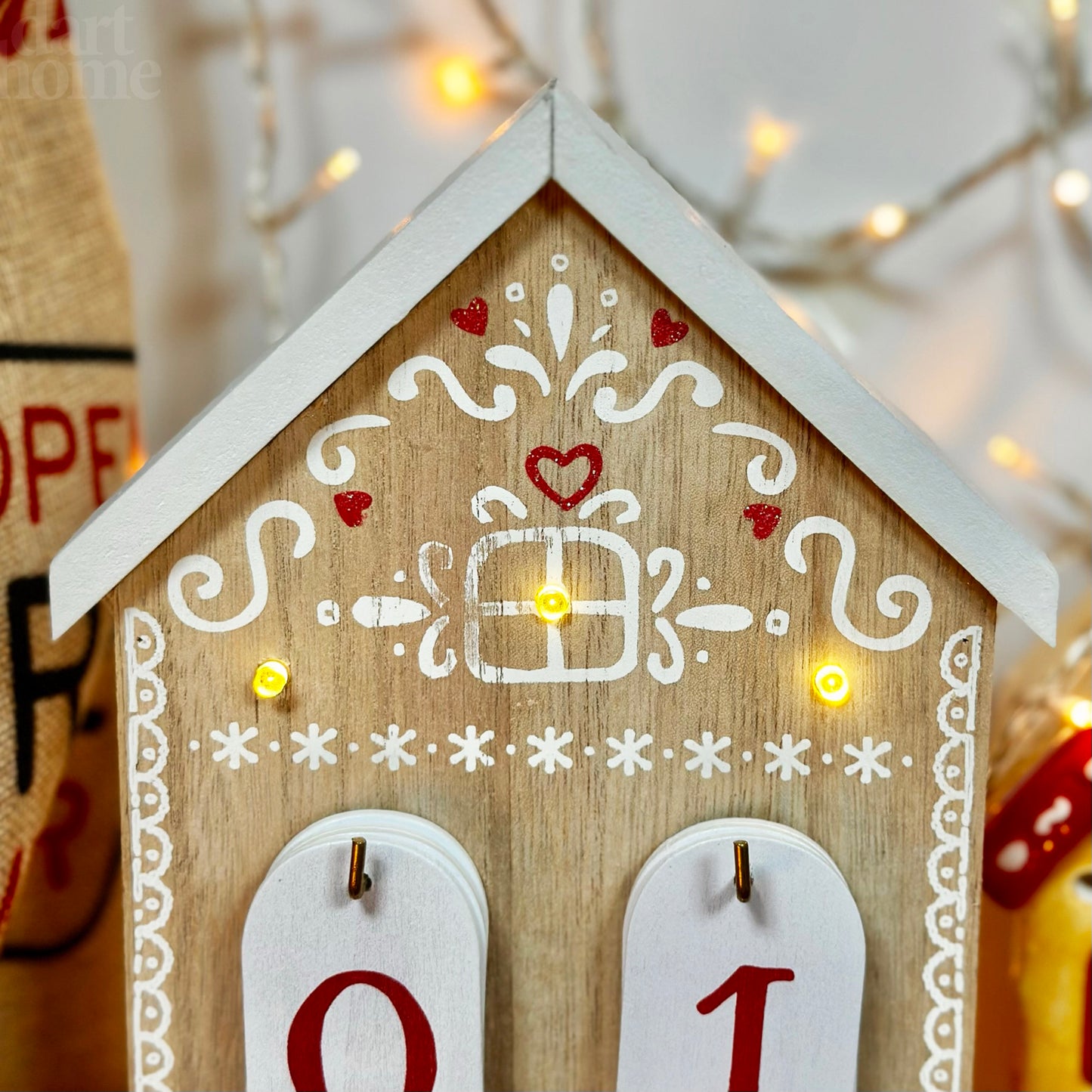 LED Gingerbread Christmas Countdown Calendar