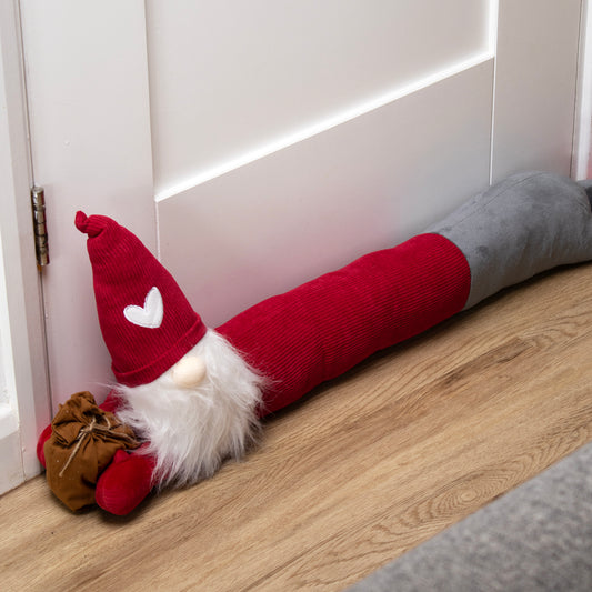 Red And Grey Christmas Gonk Draught Excluder