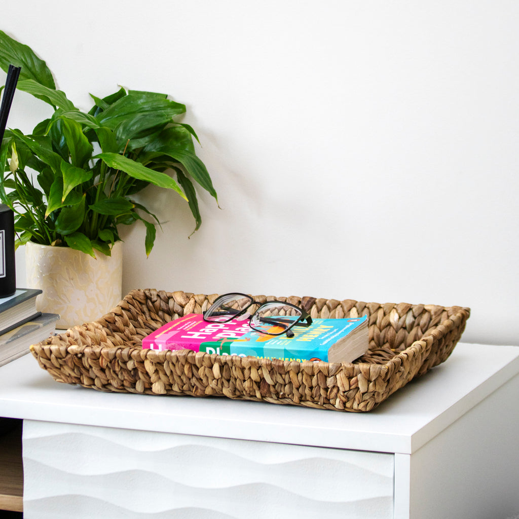 Rectangular Water Hyacinth Tray