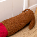 Christmas Brown Dog Draught Excluder