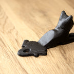 Cast Iron Laying Cat Door Wedge