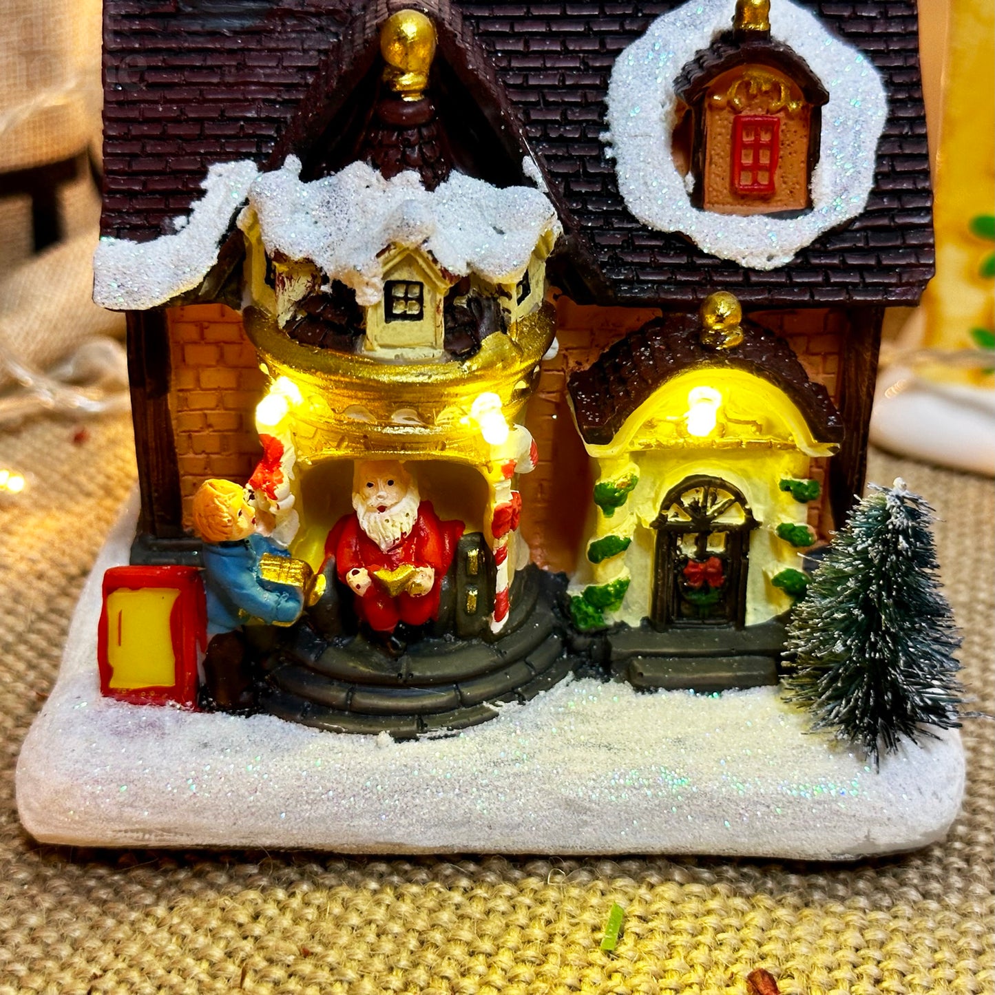 Light Up Santas Home Decoration