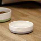 Set Of 2 Small Grey Colour Dip Fish Cat Bowls