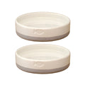 Set Of 2 Small Grey Colour Dip Fish Cat Bowls