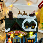 Light Up Santas Workshop Decoration