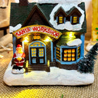 Light Up Santas Workshop Decoration