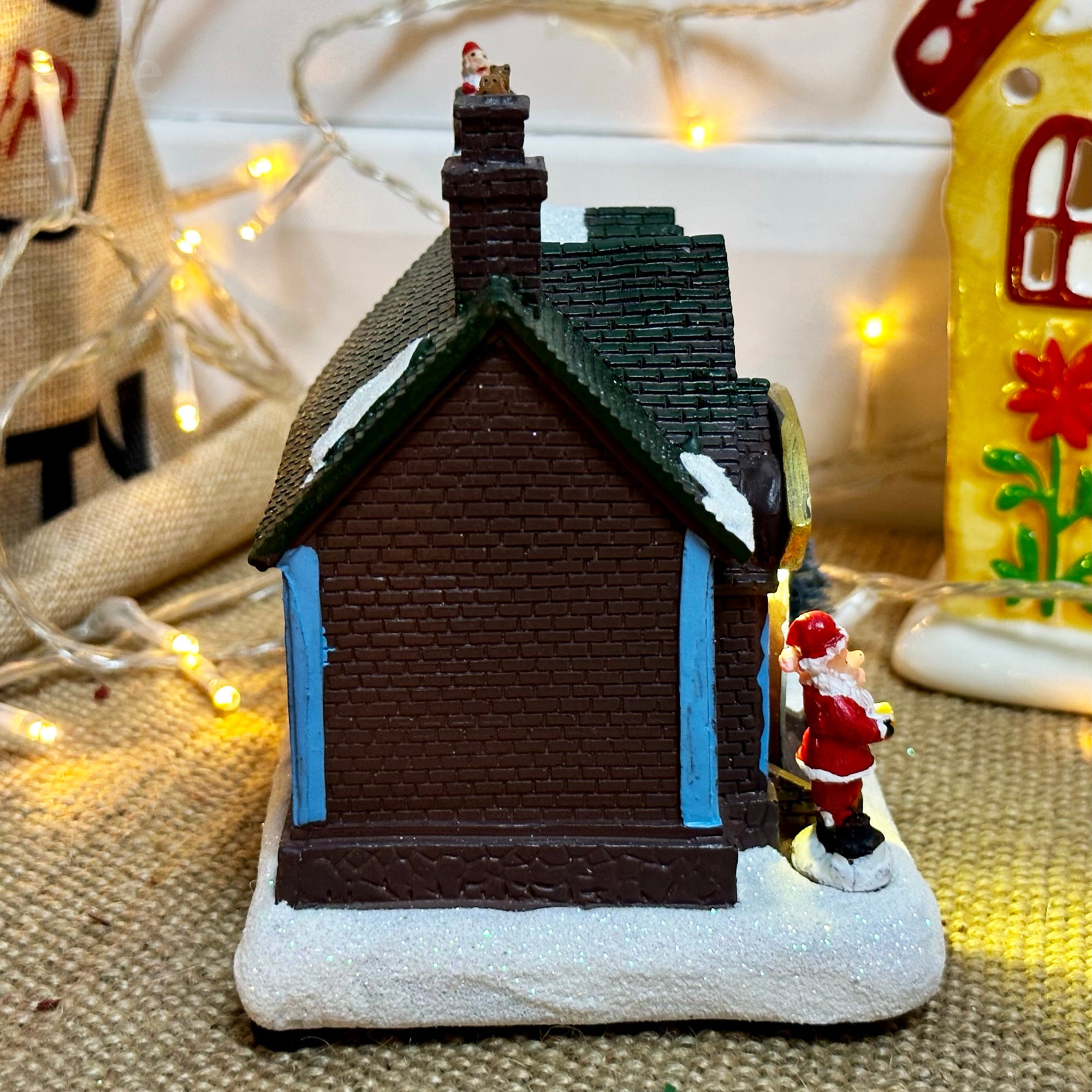 Light Up Santas Workshop Decoration