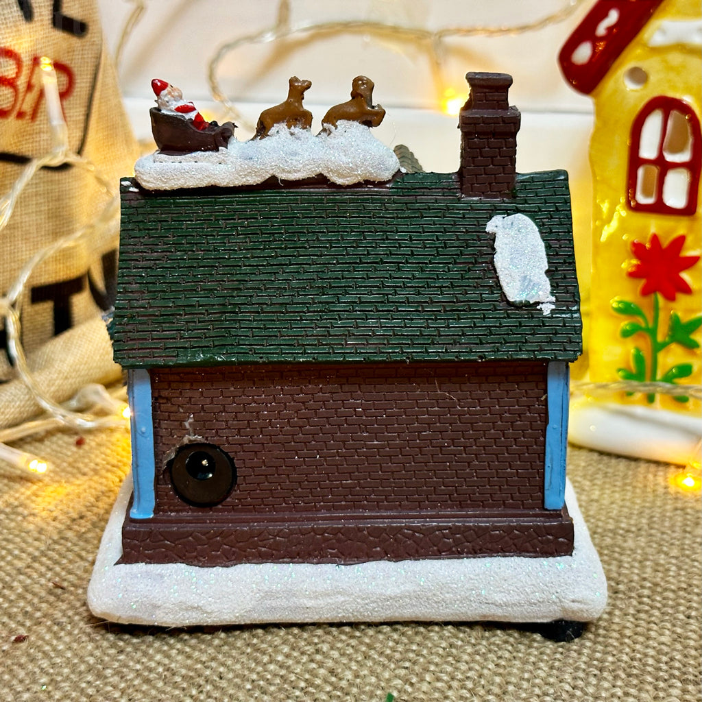 Light Up Santas Workshop Decoration