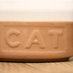 Set Of 2 Small Cane & Blue Mason Cash Cat Bowls