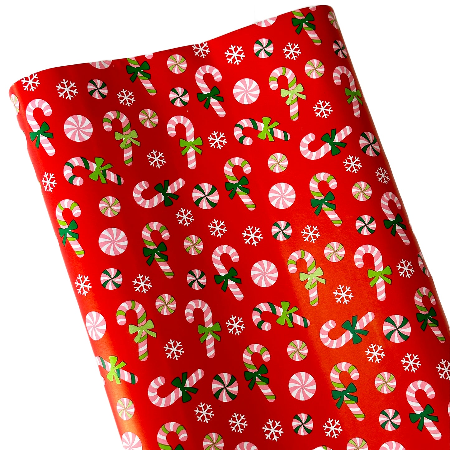 Traditionelles rotes Weihnachts-Geschenkpapier, 3 x 1,5 m Rollen